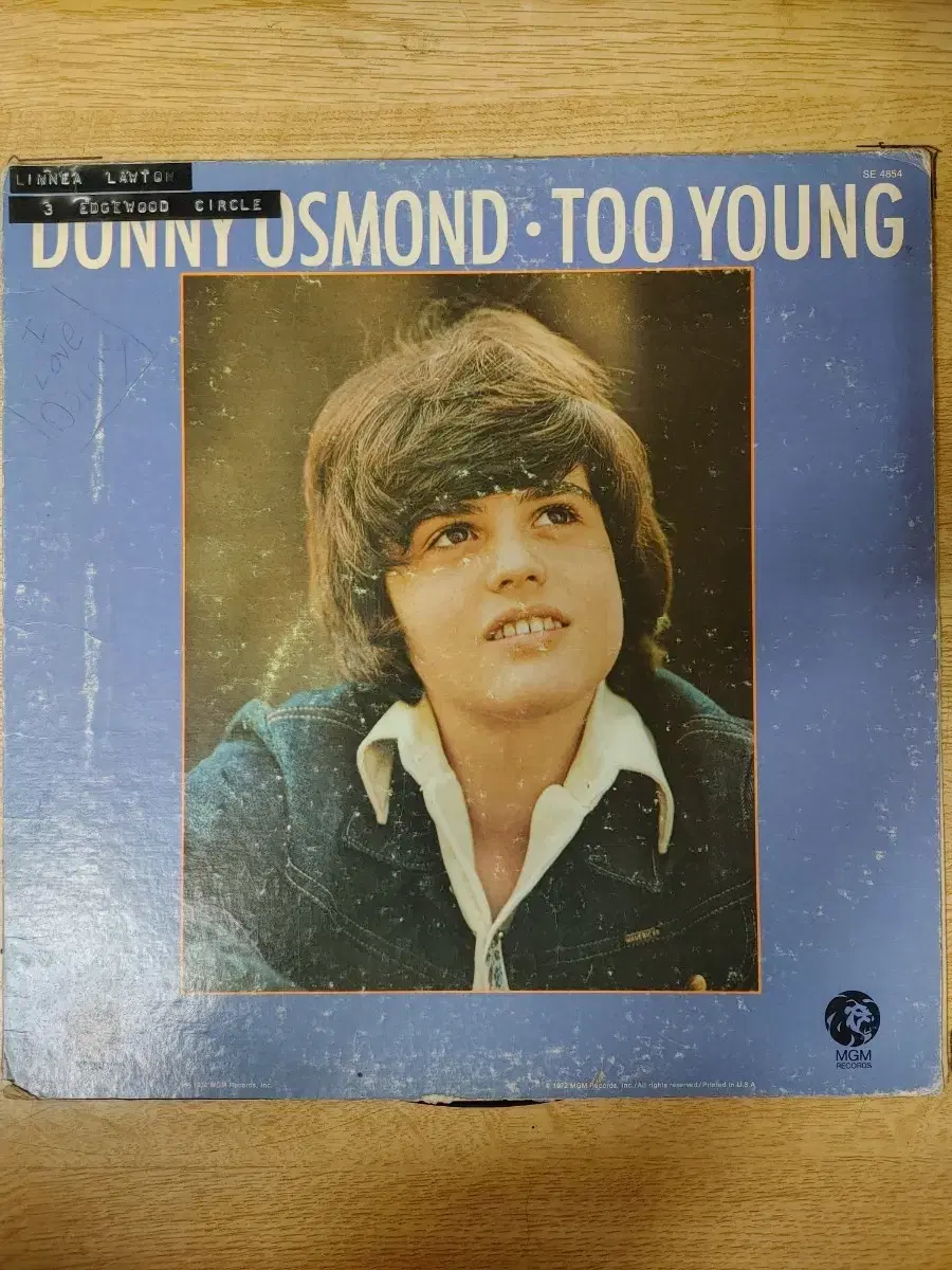 DONNY OSMOND 음반 t (LP 턴테이블 오디오 앰프